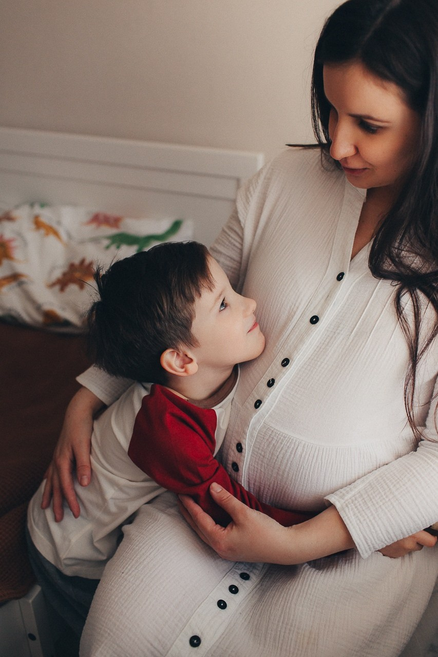 Домашняя съёмка в ожидании малыша. Фотограф Евгения Мальцева, Архангельск