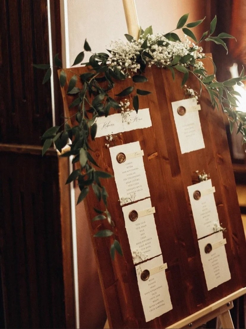 План рассадки карточками, 450 руб. Дизайнер полиграфии в Санкт-Петербурге. Заказать свадебные приглашения, подарочные сертификаты, полиграфию для бизнеса, шелковые ленты