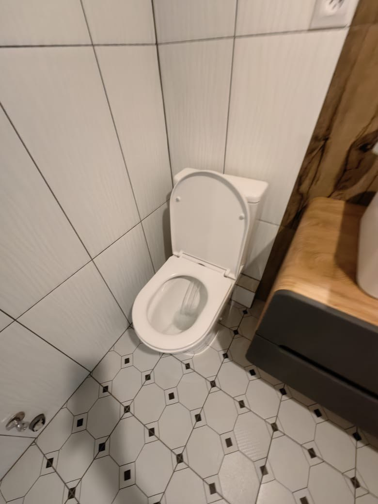 Ванная комната (ул. Серова д. 41а). Ремонт санузла, туалета, ванной под ключ в Казани. Укладка плитки