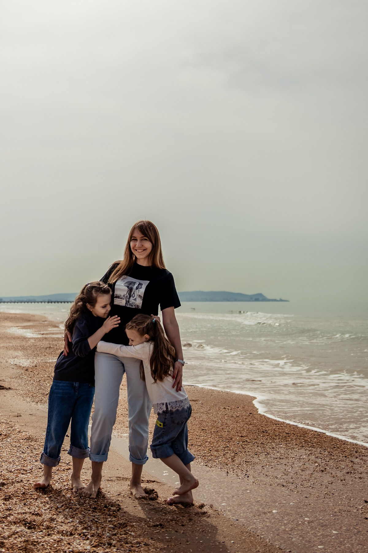 Катя с девочками — утро на пляже. Семейный фотограф Новороссийск, Анапа, Геленджик — Юлия Давыдова
