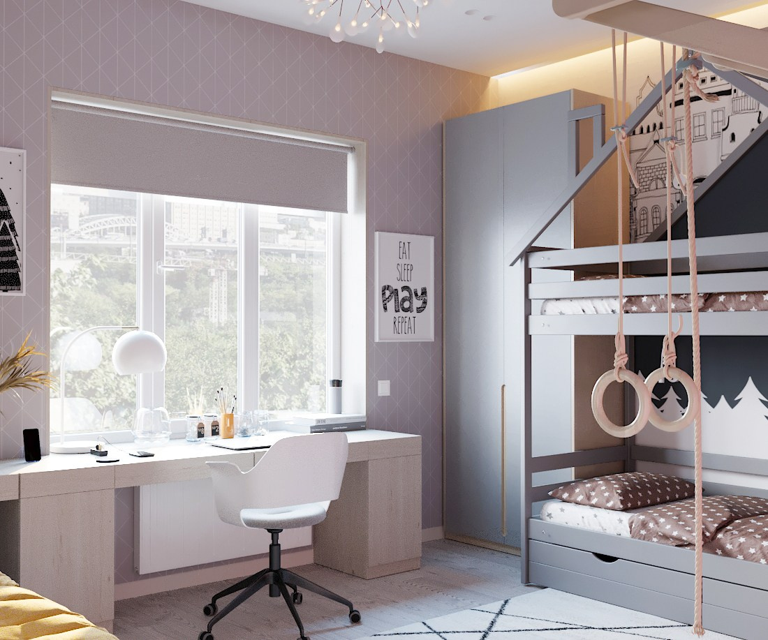 Дизайн проект интерьера одноэтажного частного дома (г. Ростов-на-Дону)