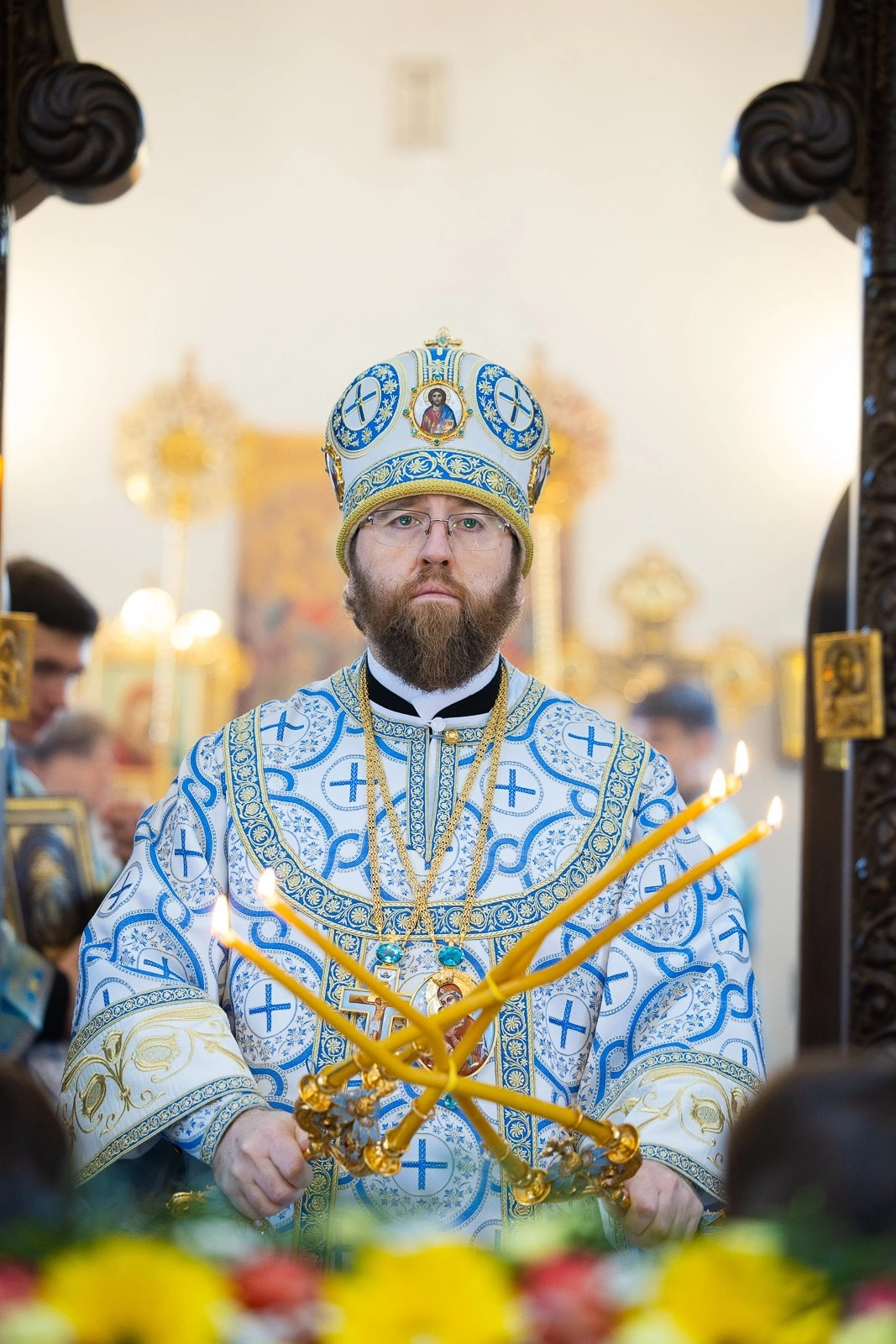 МИТРОПОЛИТ ИГНАТИЙ СОВЕРШИЛ БОЖЕСТВЕННУЮ ЛИТУРГИЮ В СКОРБЯЩЕНСКОМ ХРАМЕ Г. САРАТОВА. Саратовское Северо-Западное благочиние