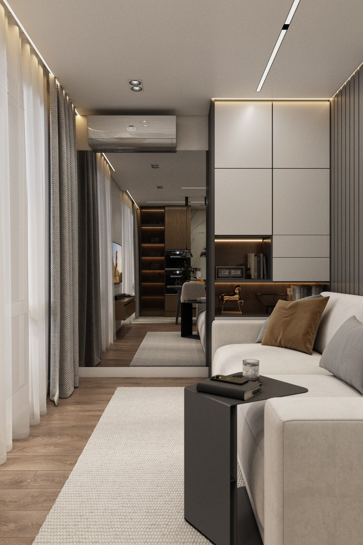 Квартира со своим характером в ЖК Солярис. Дизайн-проекты жилых и общественных пространств во Владивостоке