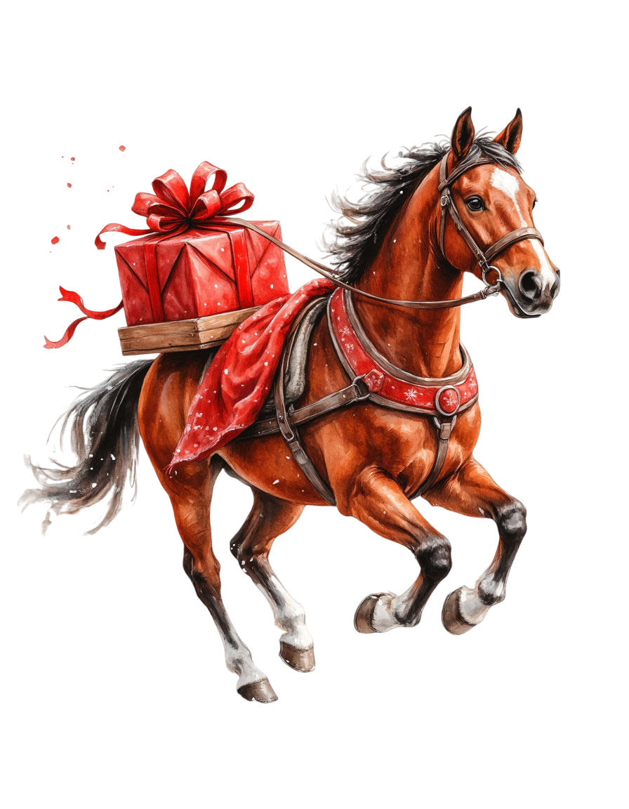 скачать лошадь png, 2026, год лошади, лошадь, подарки, новый год, скачать, конь