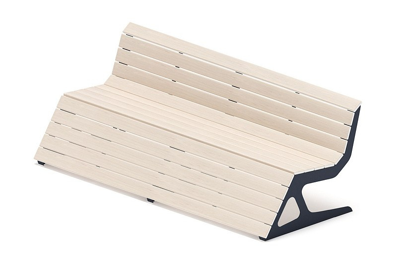 Скамья - МФ 42.02.05-21 (Беленый дуб) Д:2400 (под анкера) Габариты (ШхДхВ): 1020x2400x845 мм 