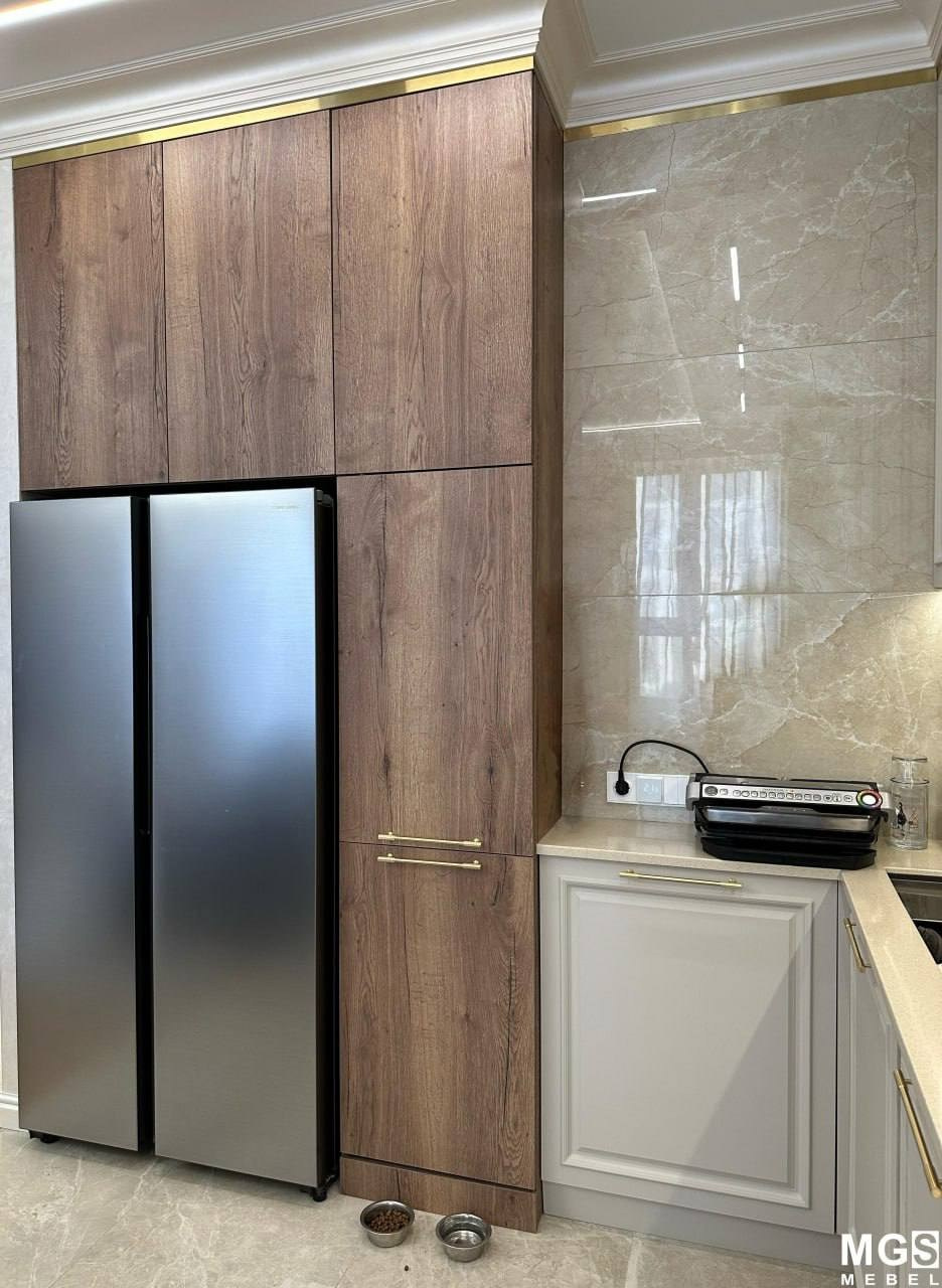 Стильный кухонный гарнитур, который можно заказать по индивидуальным размерам в Ростове-на-Дону 