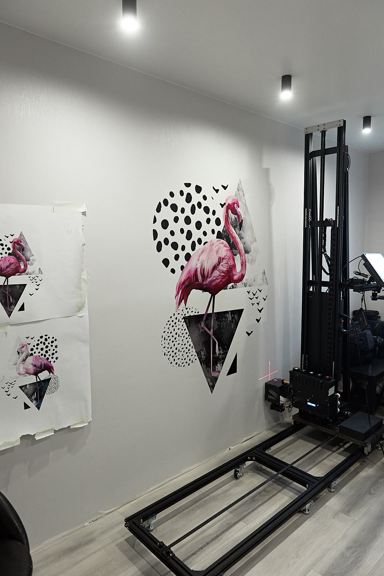 Проект 'Розовый Фламинго': Красота настенной печати | WallDreams. ПЕЧАТЬ НА СТЕНАХ ЕКАТЕРИНБУРГ