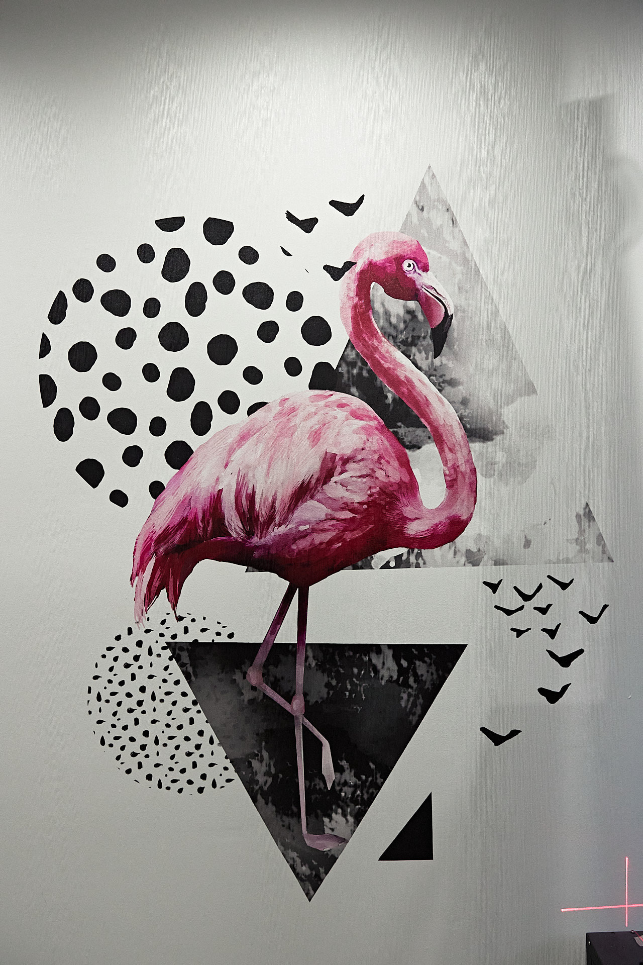 Проект 'Розовый Фламинго': Красота настенной печати | WallDreams. ПЕЧАТЬ НА СТЕНАХ ЕКАТЕРИНБУРГ