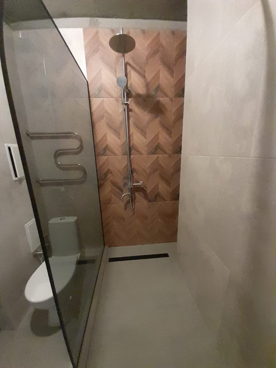 Ванная комната (ул. Сабира Ахтямова д. 1к1). Ремонт санузла, туалета, ванной под ключ в Казани. Укладка плитки