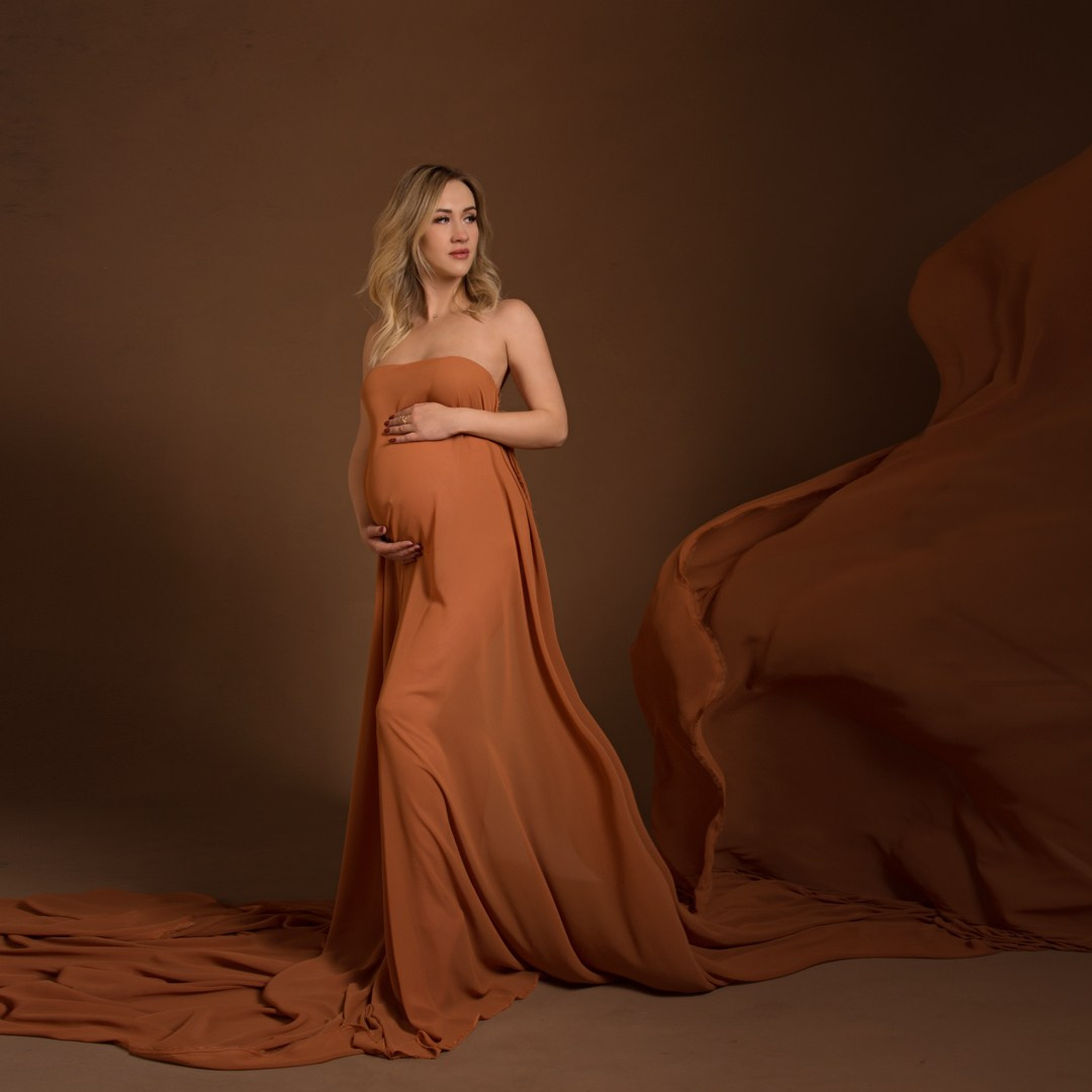 Ткань цвета терракот. Без размера