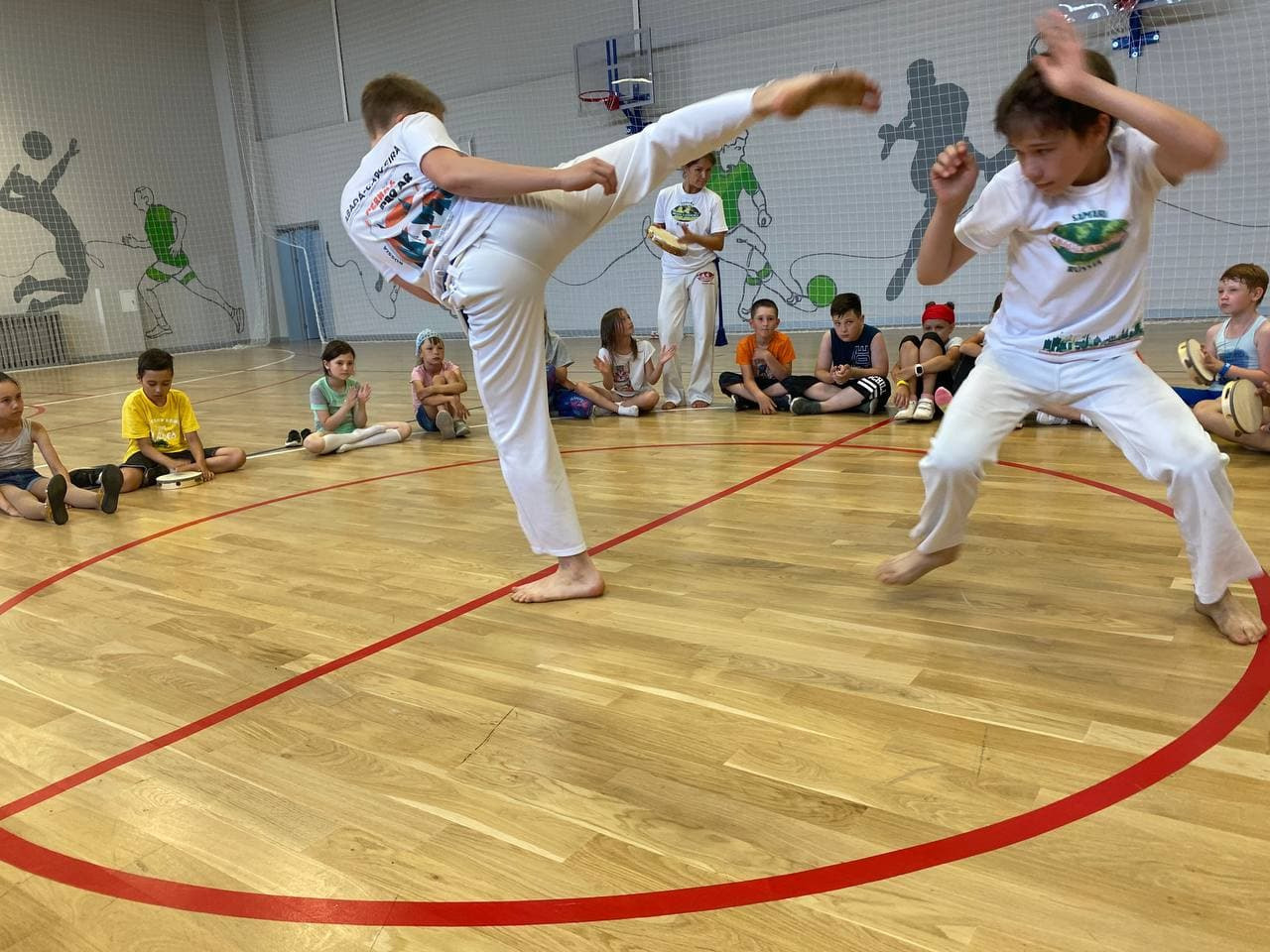 Мастер-классы по капоэйре для учеников многопрофильной 189-й школы в июне 2021 года