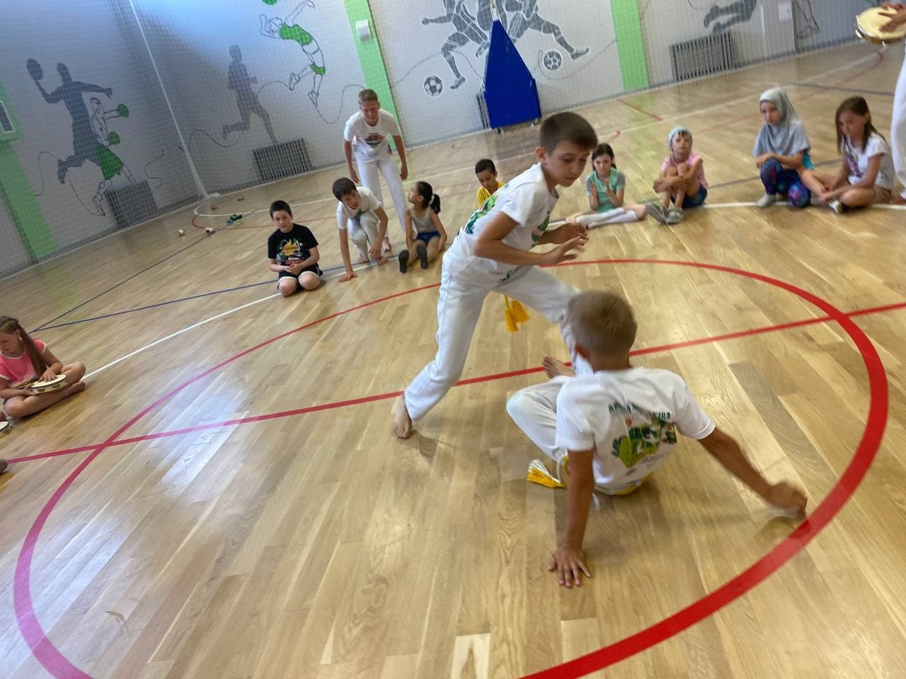 Мастер-классы по капоэйре для учеников многопрофильной 189-й школы в июне 2021 года
