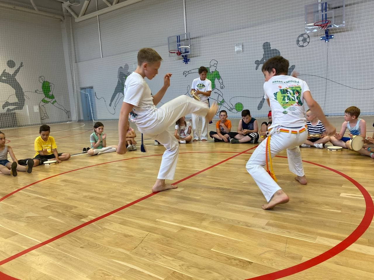 Мастер-классы по капоэйре для учеников многопрофильной 189-й школы в июне 2021 года