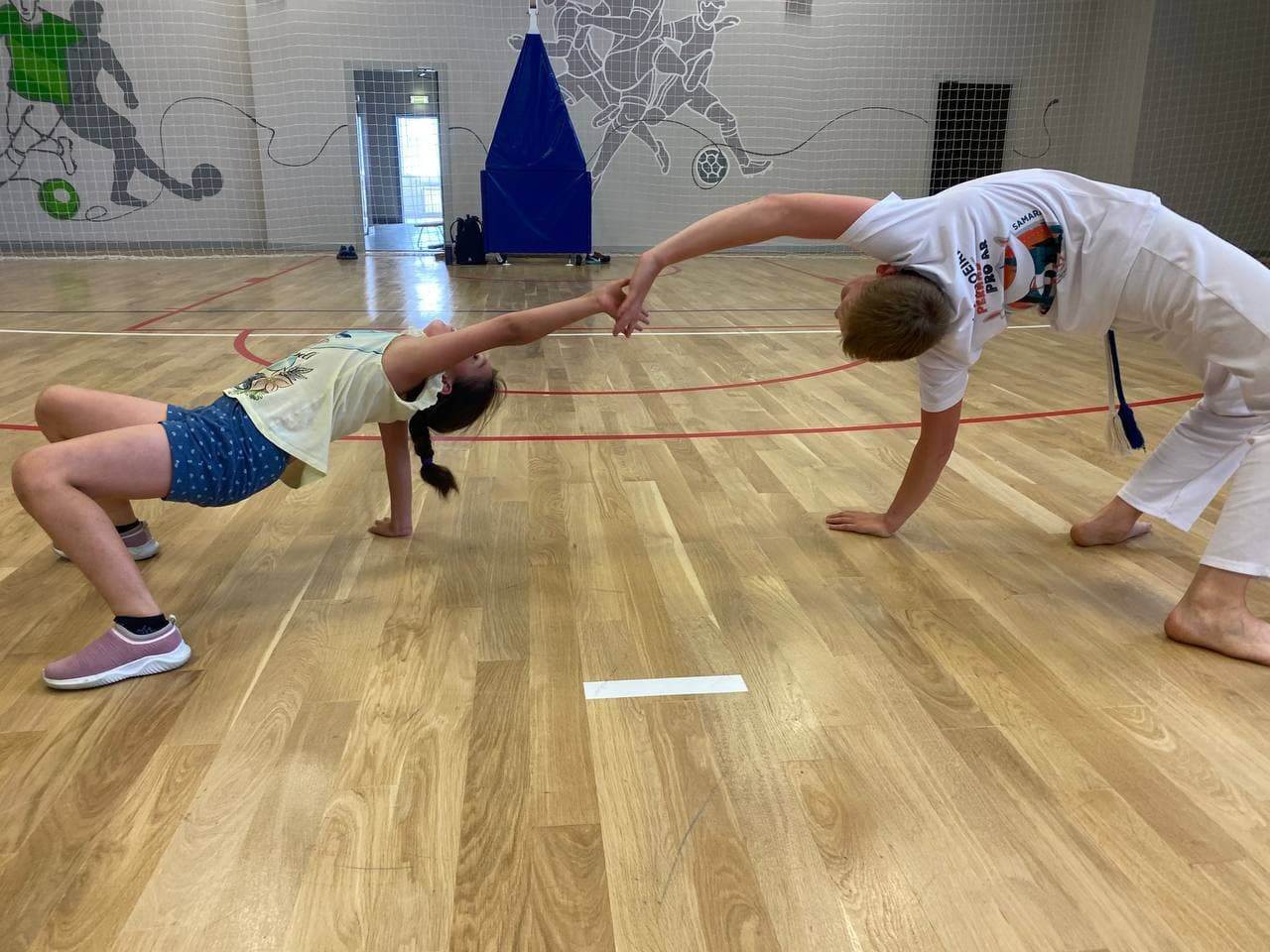 Мастер-классы по капоэйре для учеников многопрофильной 189-й школы в июне 2021 года