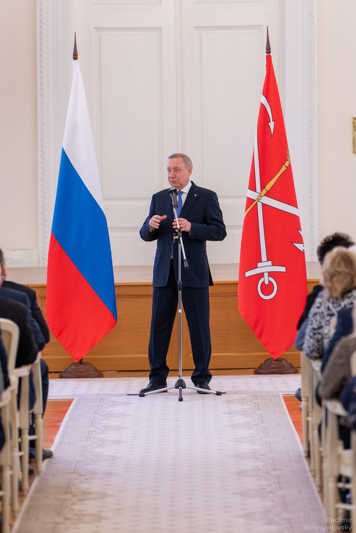 Награждение команды ПГУПС премиями Правительства Санкт-Петербурга. Фотограф Владимир Коровяковский