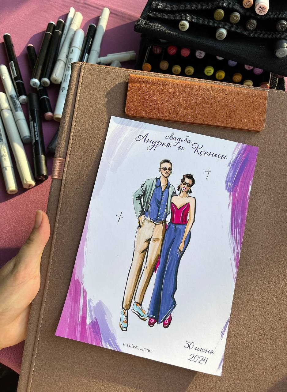 красивые  ивент скетчи  маркерами