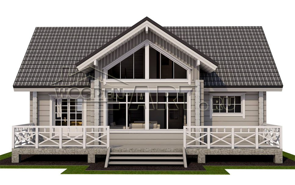 «Лахта» 141 кв. м. Проекты деревянных домов