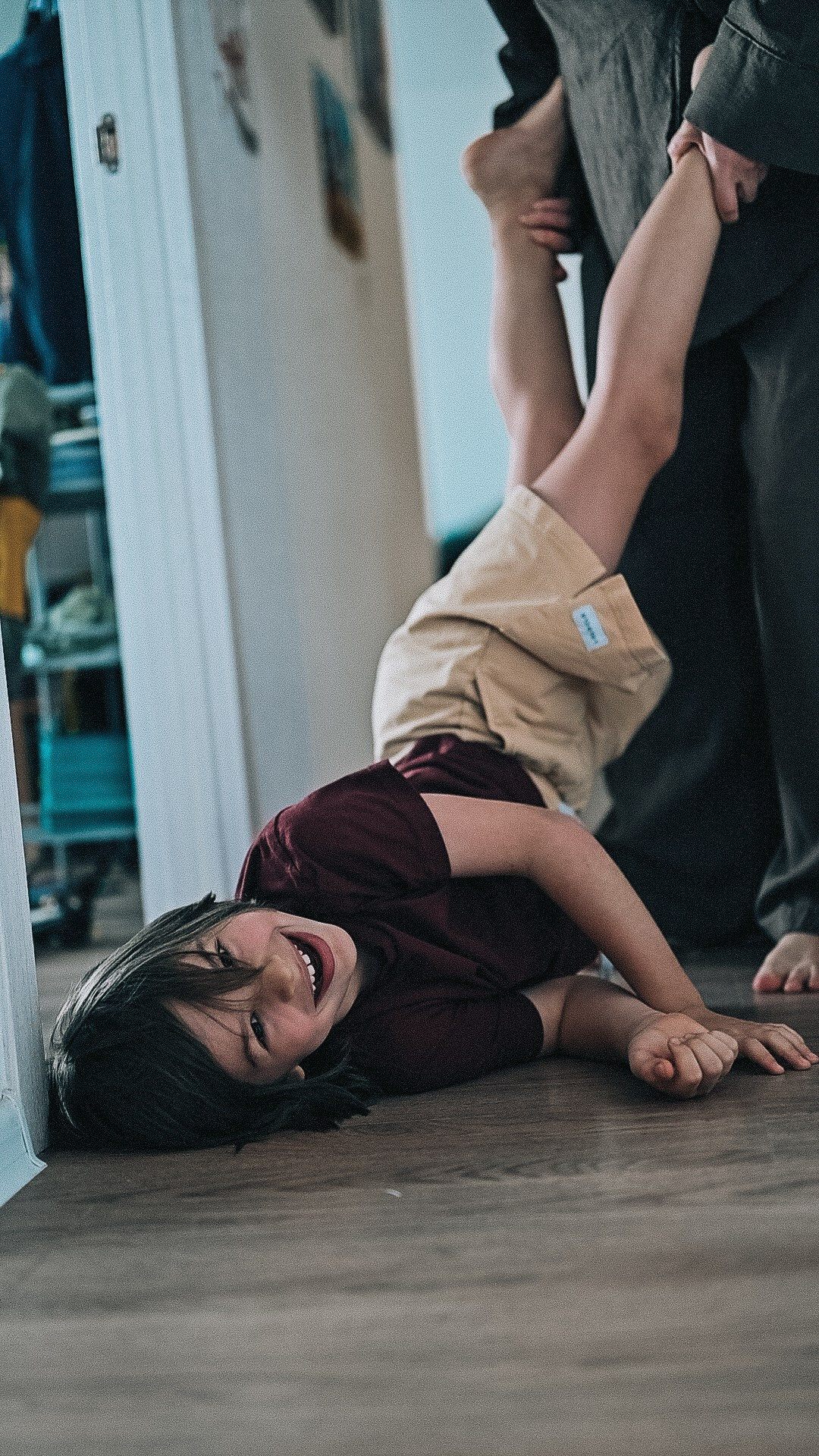 Семейное утро. Ксения, Михаил, Элиза, Даниэль. Семейный фотограф в Москве Дарья Пузикова