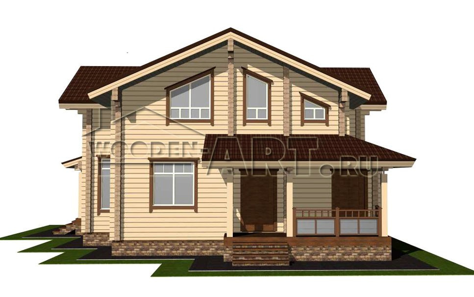 «Звенигород» 260 кв. м. Проекты деревянных домов