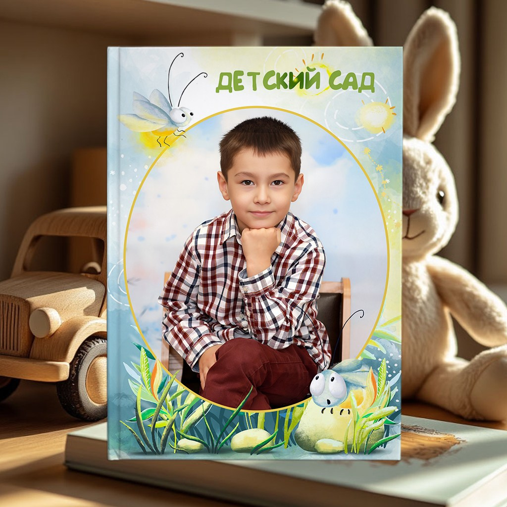 Выпускной планшет для детского сада «СВЕТЛЯЧКИ»&nbsp;, обложка, макет, шаблон, группа Светлячки, medlori fotobook