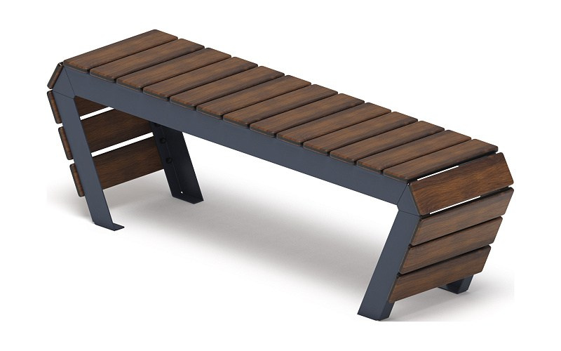 Скамья - МФ 42.02.04-10 (Темный дуб) Г:380 (под анкера) Габариты (ШхДхВ): 1550x380x475 мм Зона безопасности, мм: 2550х1580