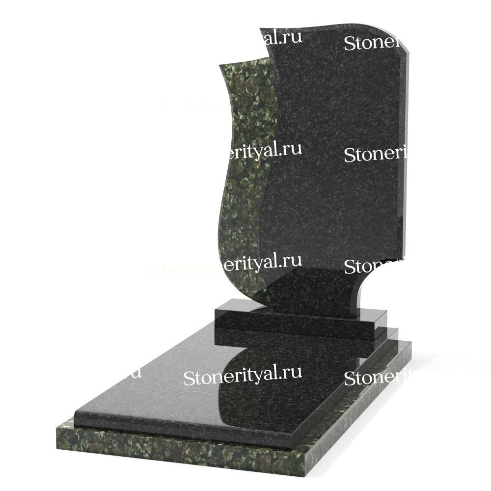 Комбинированные памятники на одного. Изготовление и установка памятников в Москве и МО