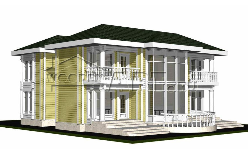 «Усадьба» 443 кв. м. Проекты деревянных домов