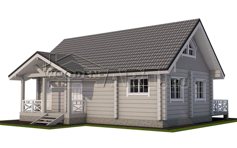 «Лахта» 141 кв. м. Проекты деревянных домов