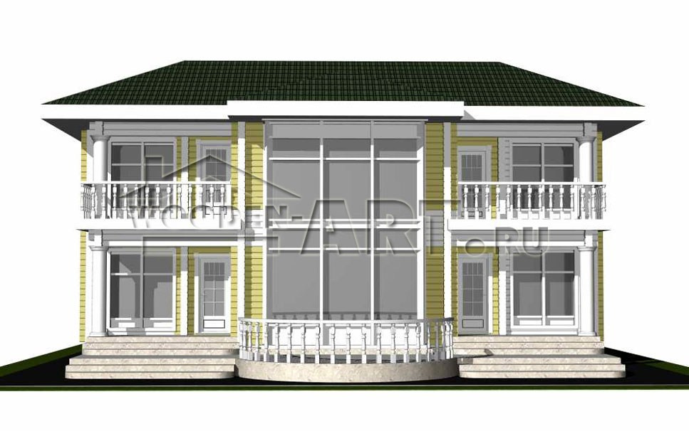 «Усадьба» 443 кв. м. Проекты деревянных домов