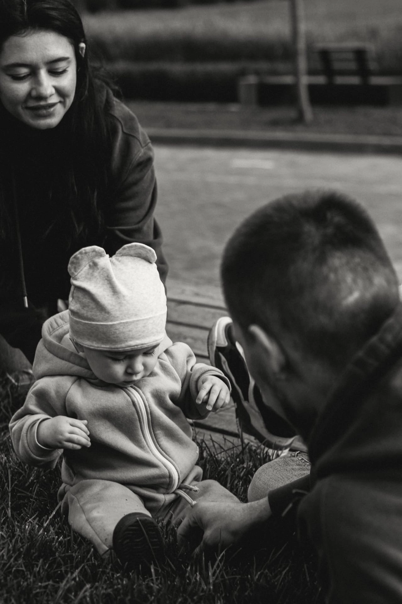 Анечка с папой и мамой. Семейный фотограф Полина Легачева