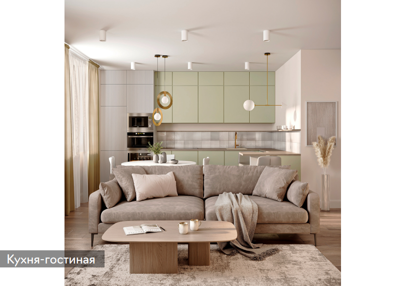 Двухкомнатная квартира в минимализме. Дизайнер интерьера Юлия Лебедева. Москва