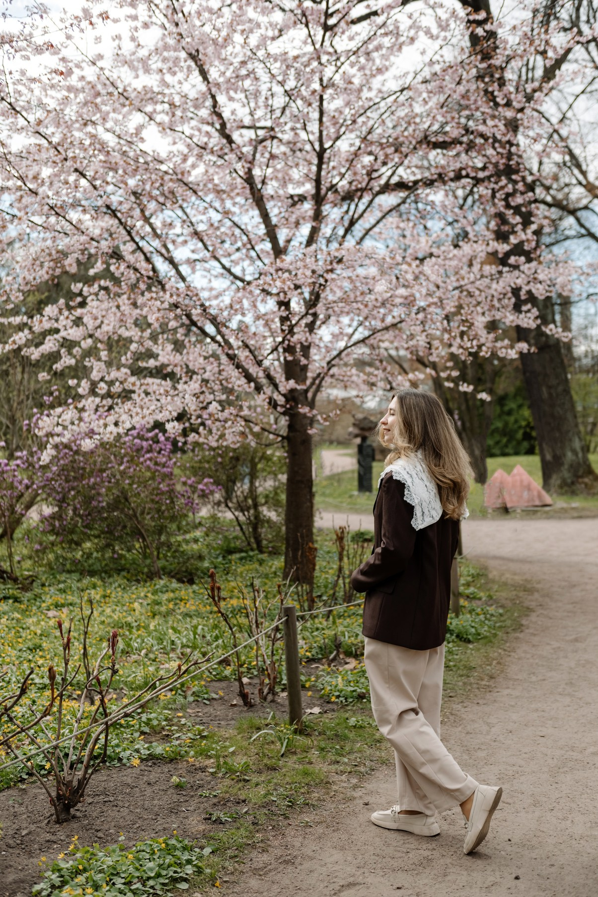 Марина с сакурой. Свадебный и семейный фотограф в Санкт-Петербурге Елена Худякова