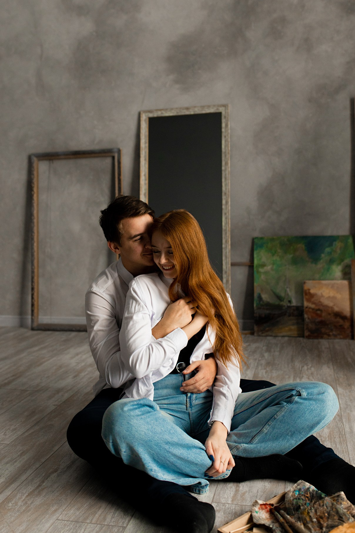 Юлия и Андрей. Идея с красками. Фотограф Белгород