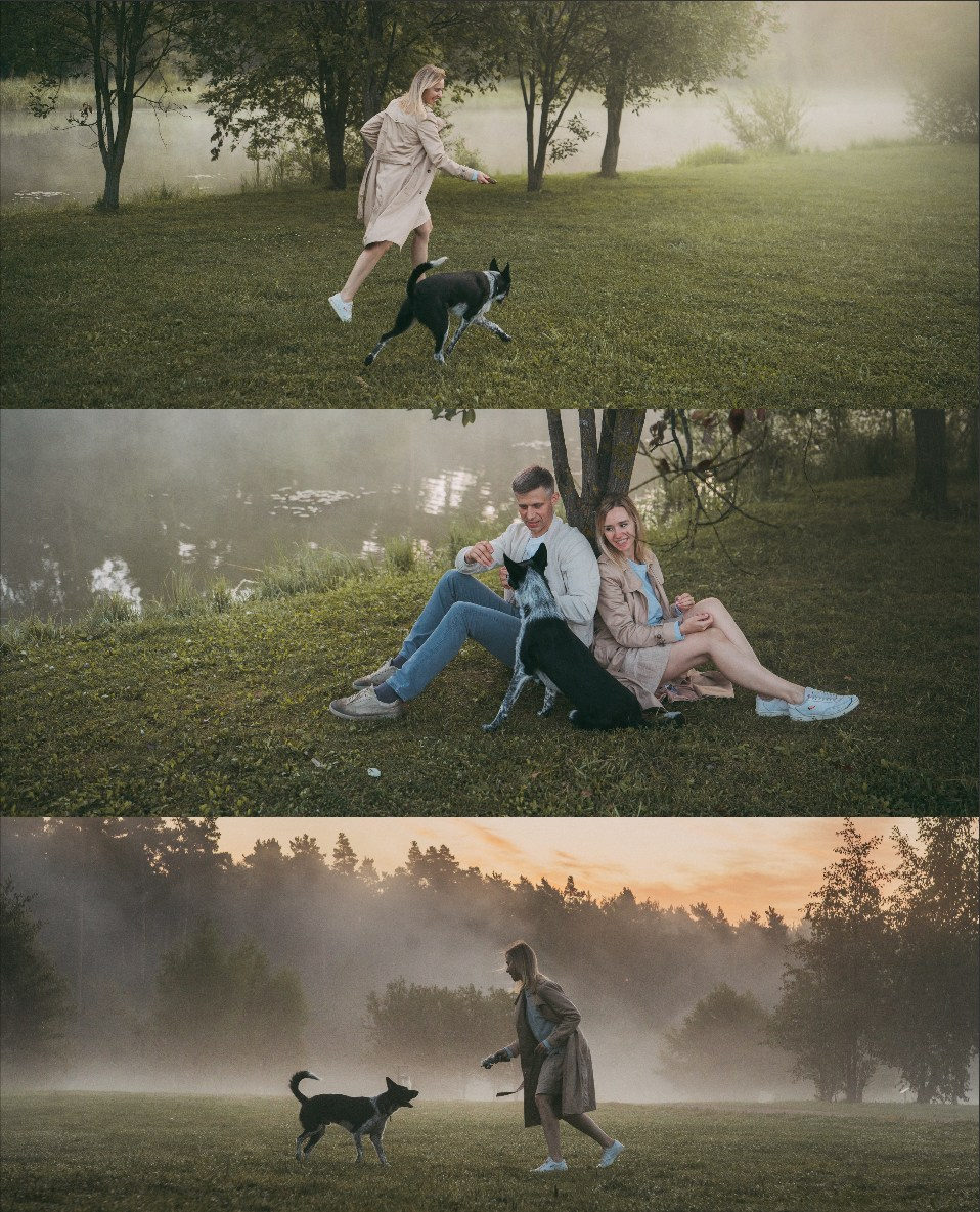 Катя, Сергей и Флинт. Фотограф анималист в Москве и Санкт-Петербурге Свиридова Анна