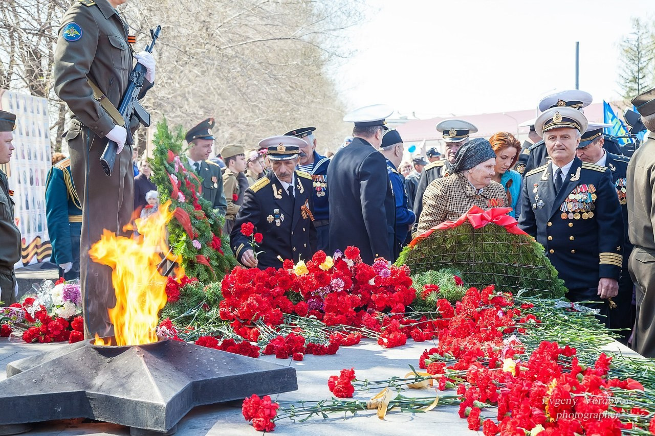 Празднование Дня победы 9 мая в Красноярске