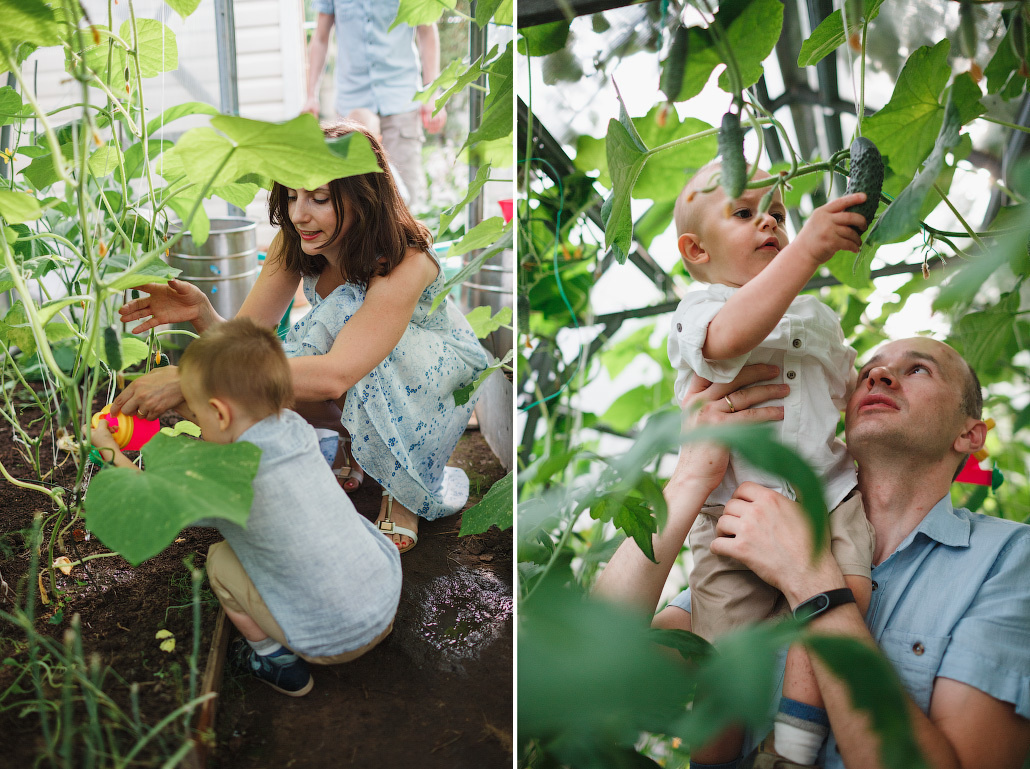 Семейная фотосессия двух братьев на даче. Фотограф в Москве Татьяна Байкова