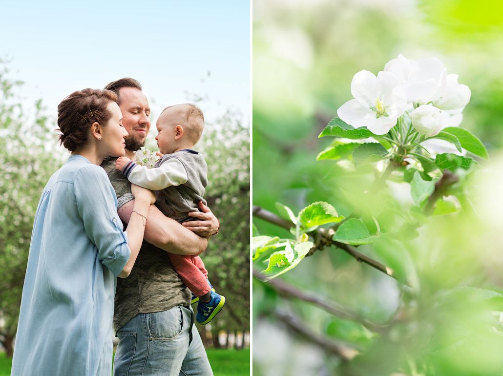Весенняя фотосессия в яблоневом саду. Фотограф в Москве Татьяна Байкова