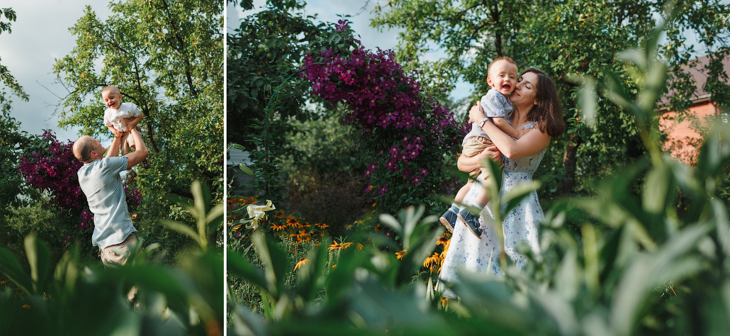 Семейная фотосессия двух братьев на даче. Фотограф в Москве Татьяна Байкова