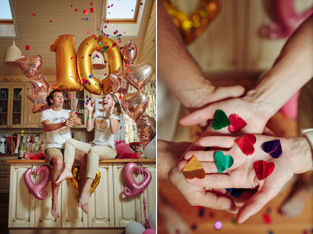 Семейная фотосессия на годовщину свадьбы. Фотограф в Москве Татьяна Байкова