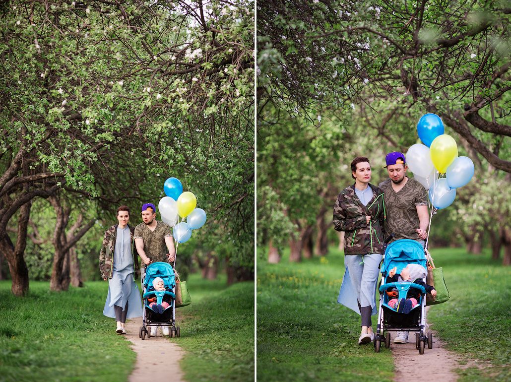 Весенняя фотосессия в яблоневом саду. Фотограф в Москве Татьяна Байкова