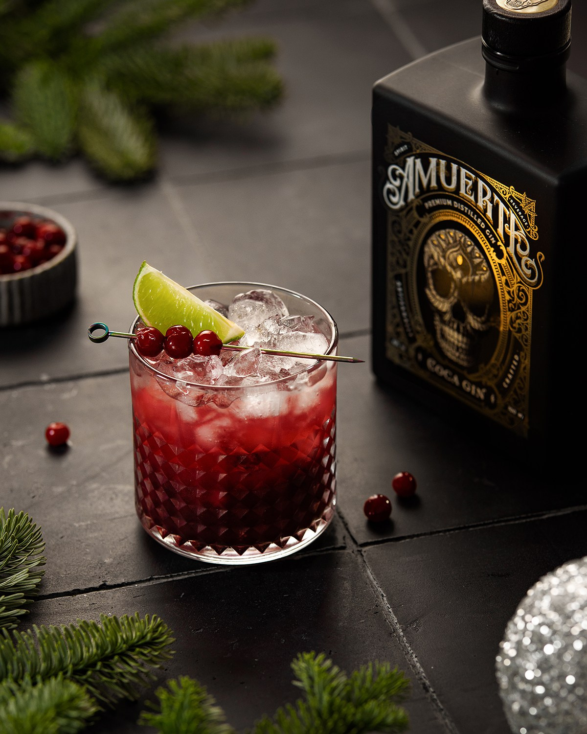 Amuerte CocaGin Новый год. Предметная съемка и фудфото Екатеринбург фотограф Оксана Гимранова