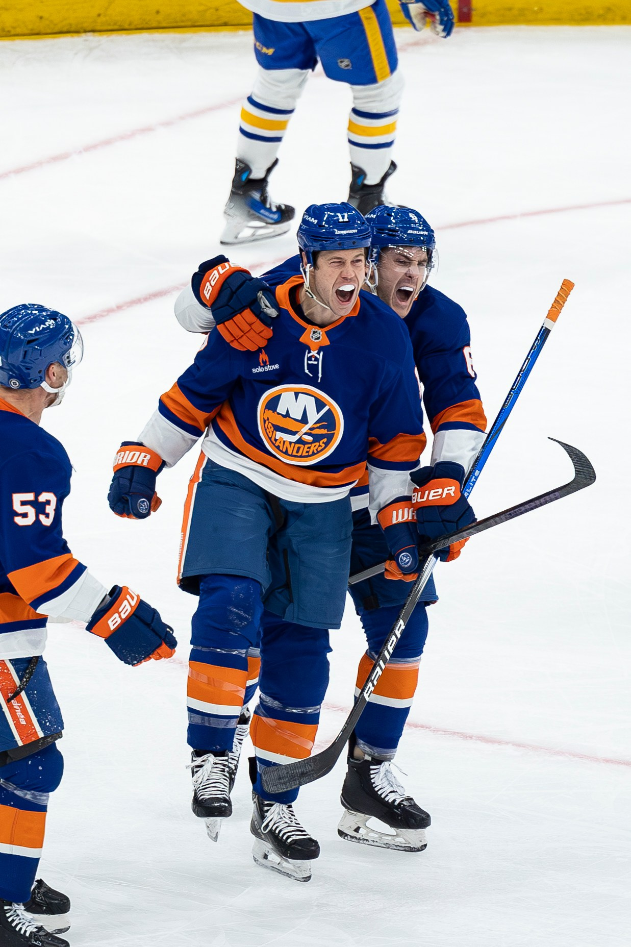 Матч НХЛ: НЙ Айлэндерс — Баффало Сайбэрс. Спортивный репортажный фотограф Казань Нафис Сиразетдинов