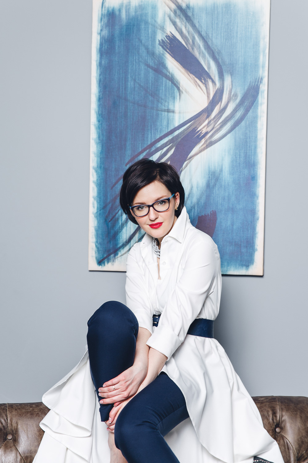 Фотосъемка для бизнес - леди в интерьерной студии, Москва