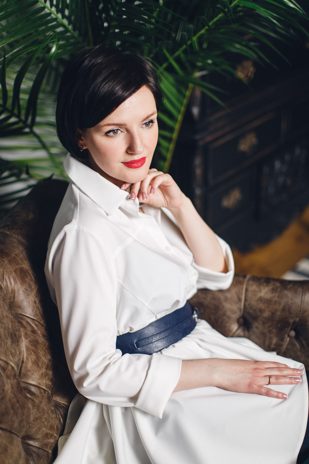 Фотосъемка для бизнес - леди в интерьерной студии, Москва