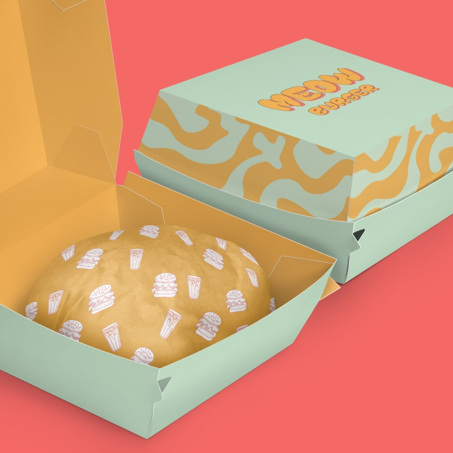 MEOW BURGER. Grom Design