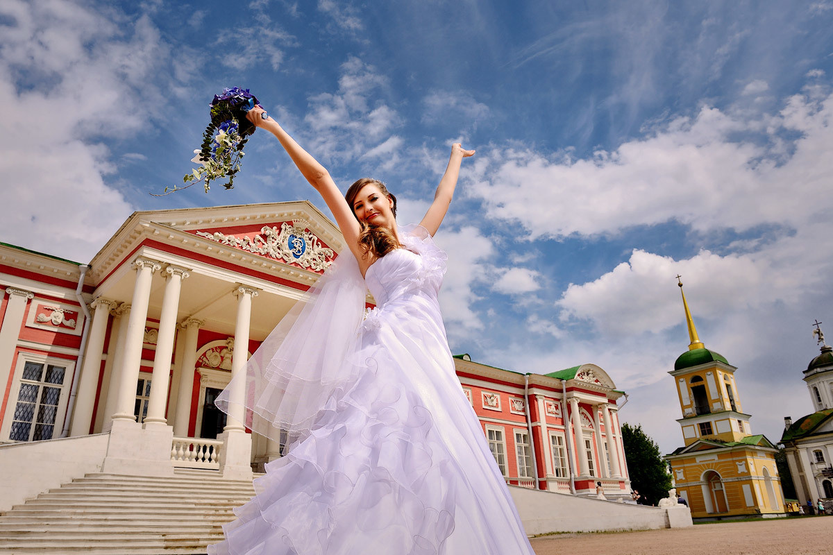 свадебная фотосессия усадьба кусково