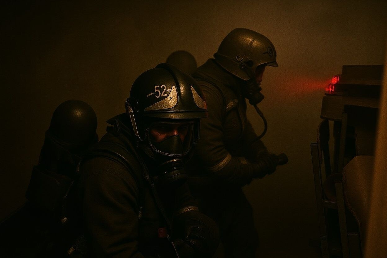 МЧС тренировка эвакуации в школе. Фотограф в Санкт-Петербурге. Репортажная и все съёмки для бизнеса