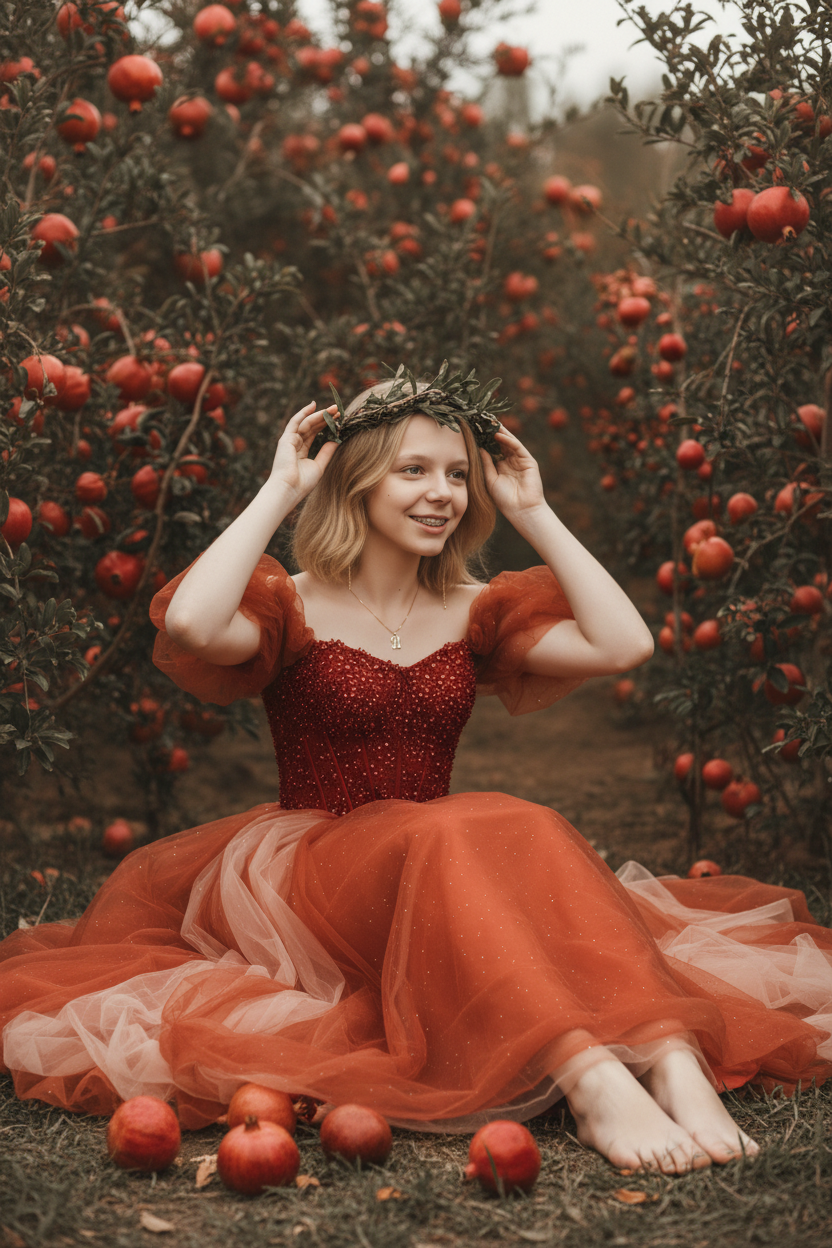 В гранатовом саду. Шаблоны и дизайны выпускных альбомов и фотокниг