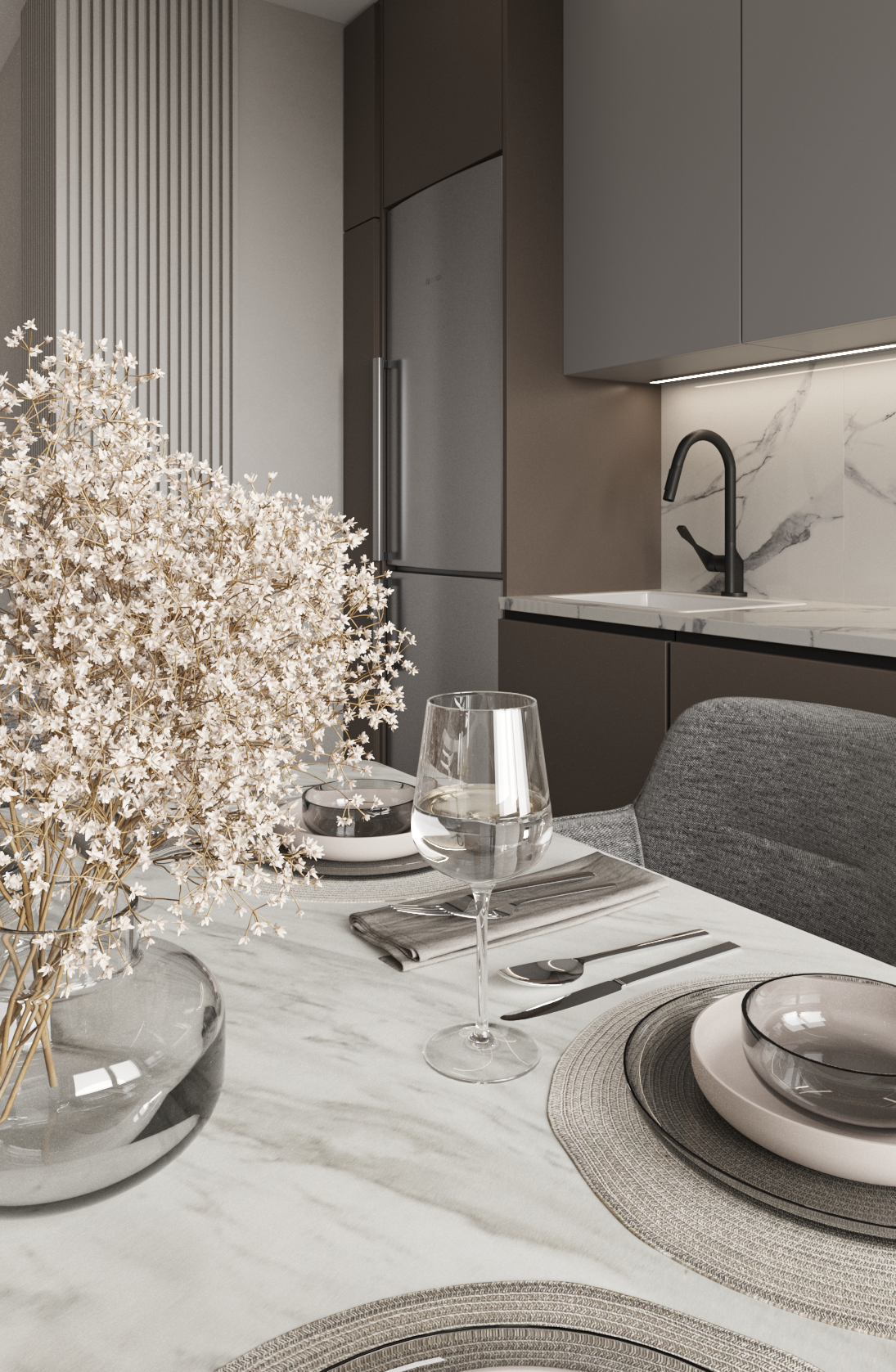 Квартира в современном стиле. Дизайнер интерьеров Ростов-на-Дону Кристина Карпенко