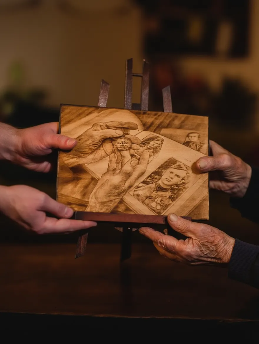 ВОЕННЫЕ КАРТИНЫ. Выжигания картин и портретов по фото